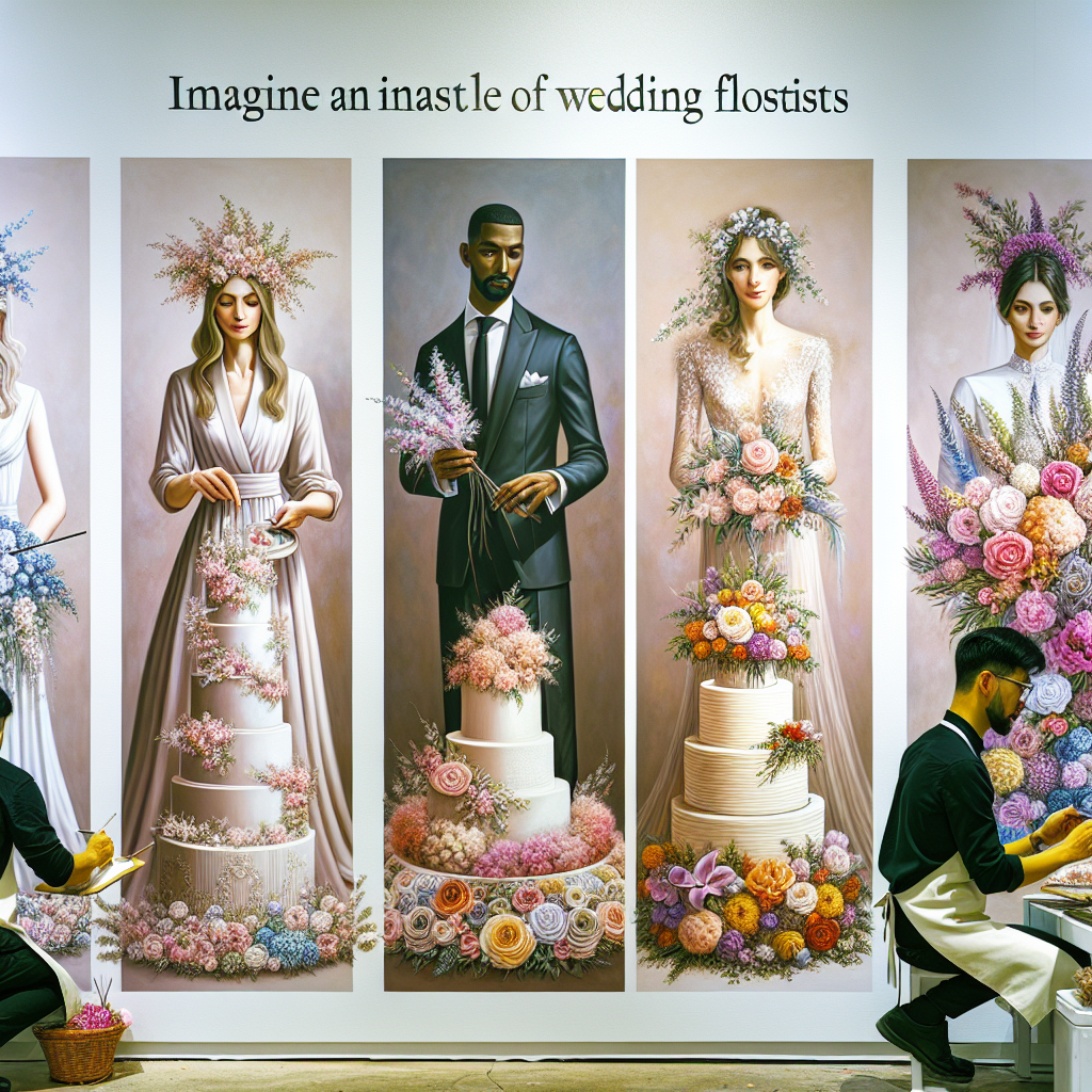 Different styles of wedding florist